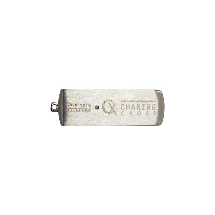 Factory price high quality custom logo twister style metal 8gb usb LWU847